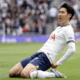 Heung-Min Son in Tottenham white, with a faint Fenerbahce yellow and navy overlay, hinting at a potential reunion with Mourinho